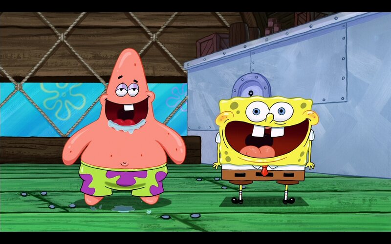Spongebob and Patrick — Yellow, Joyful