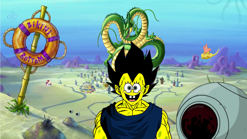 Spongebob as Vegeta