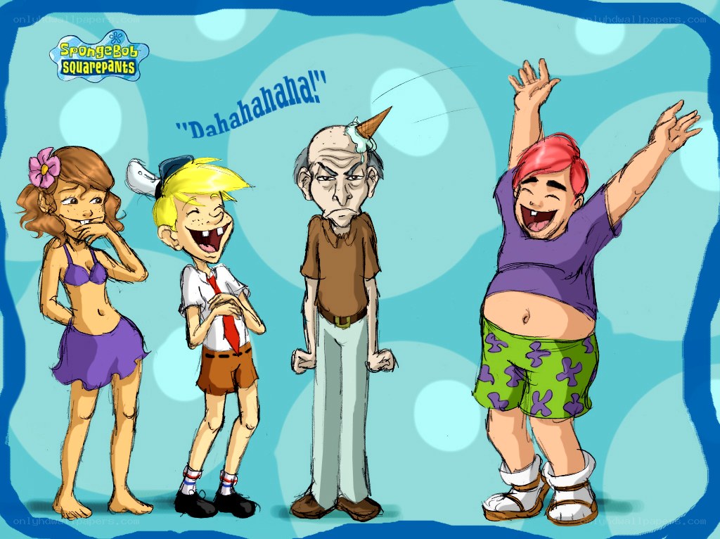 SpongeBob characters laughing