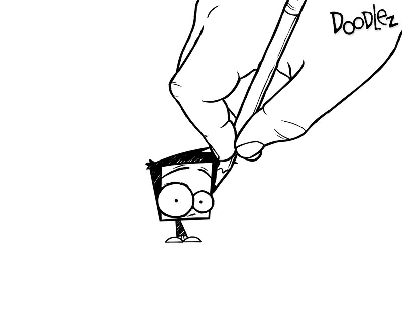 spongebob doodle drawing