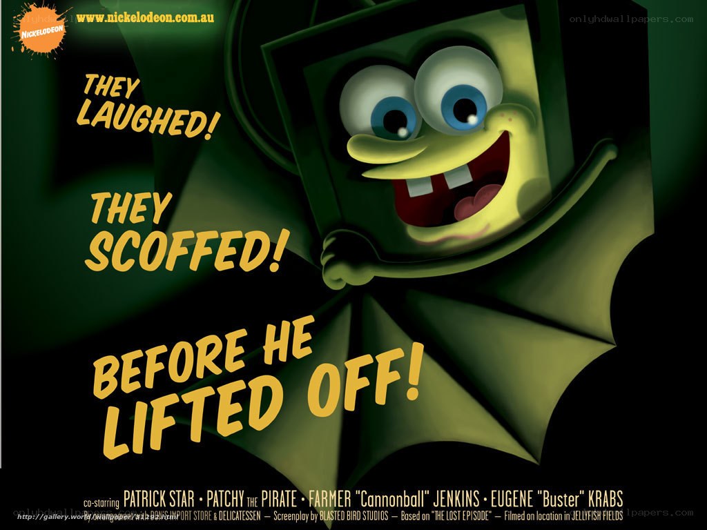 SpongeBob in a bat costume