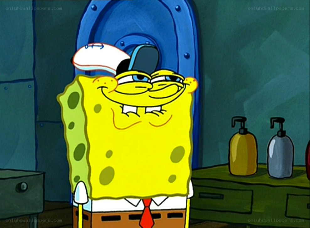 SpongeBob in a cap