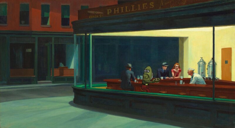 Spongebob in Diner