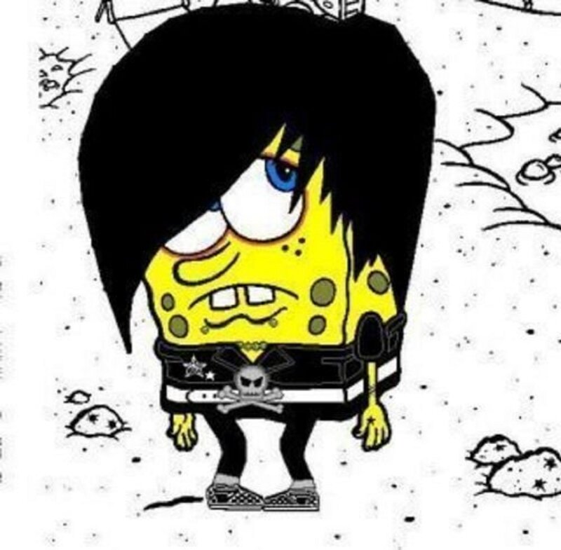Spongebob in Punk Outfit