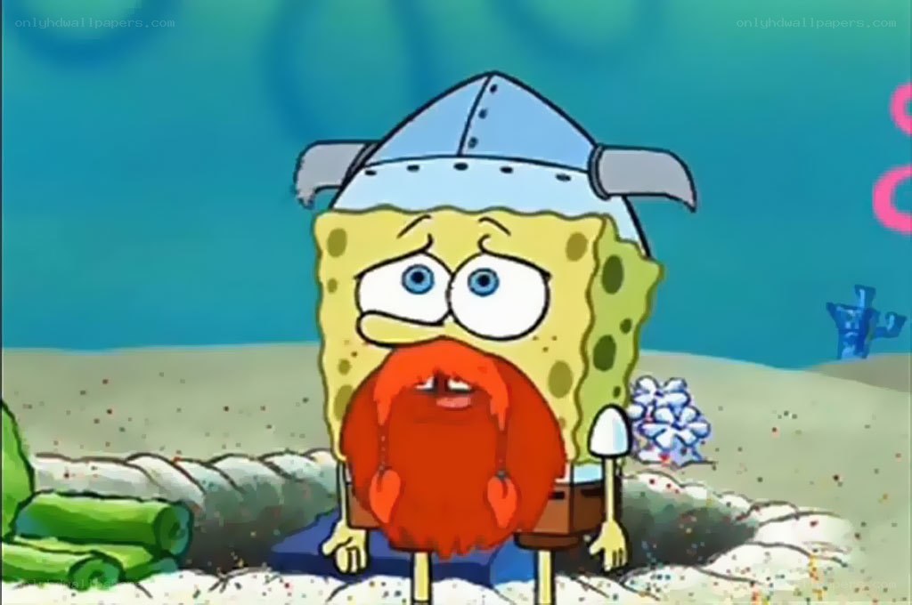 SpongeBob in Viking costume