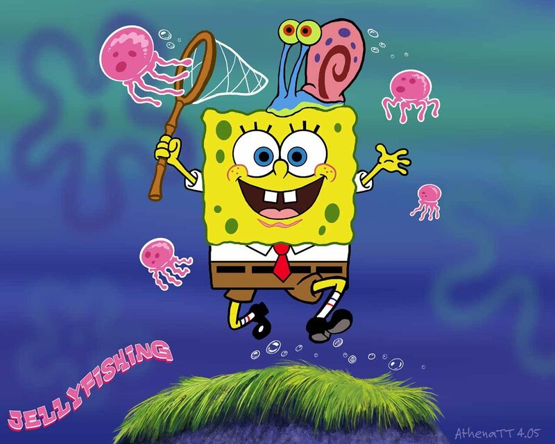 SpongeBob jellyfishing