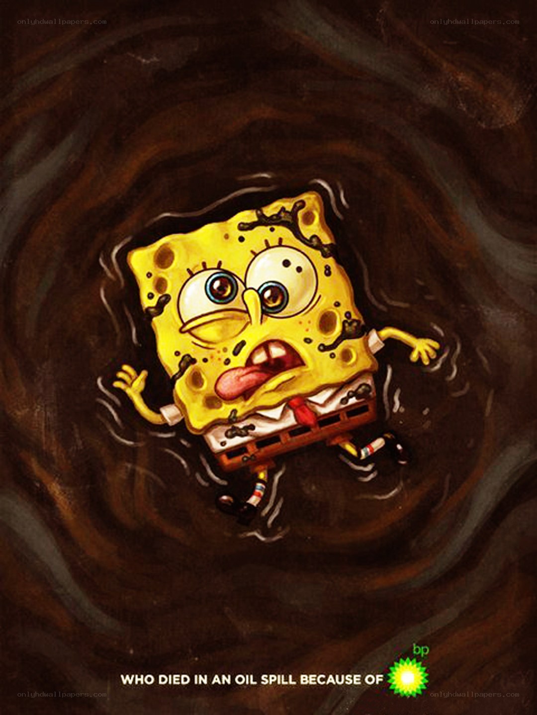 SpongeBob oil spill protest