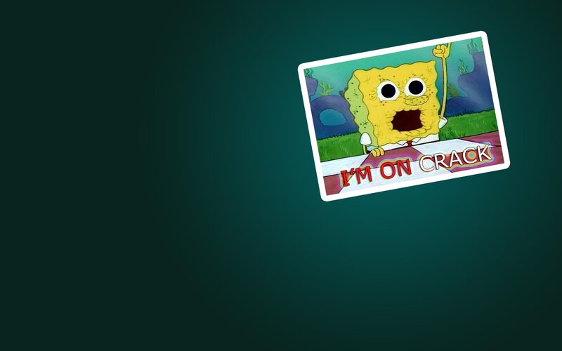 SpongeBob on crack meme