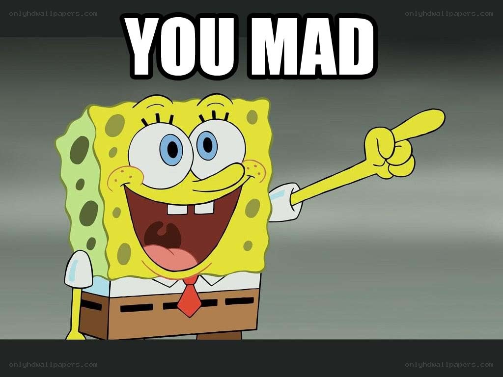 SpongeBob pointing meme