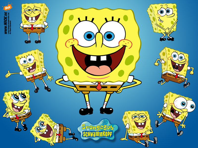 SpongeBob SquarePants character collage