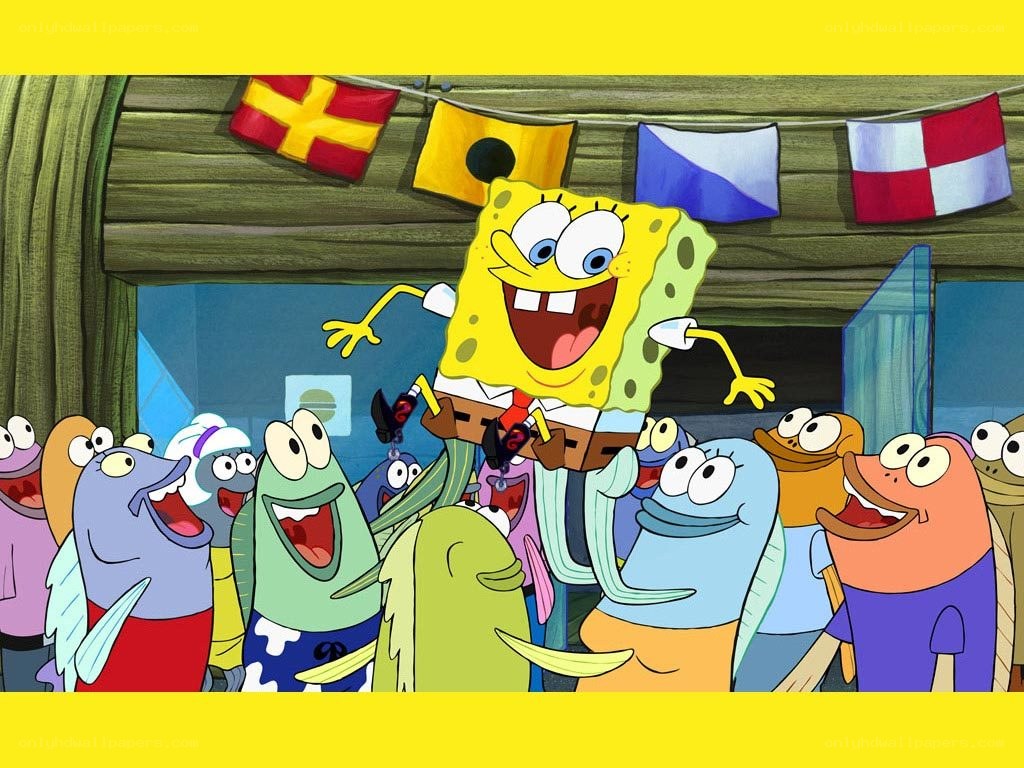 SpongeBob SquarePants crowd scene