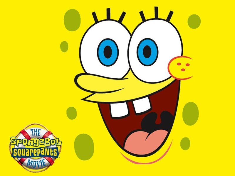 Spongebob Squarepants Face — Yellow, Happy, Cartoon, Logo