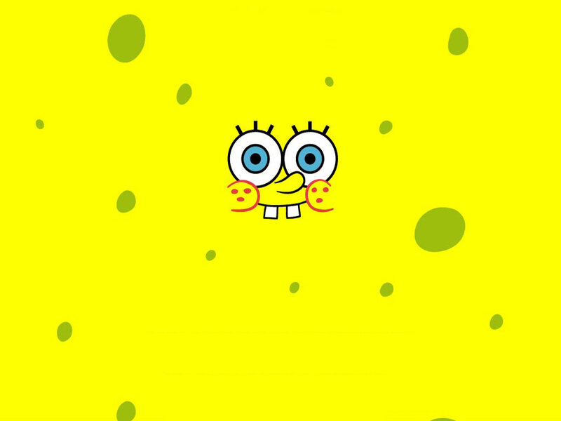 Spongebob Squarepants Face — Yellow, Playful, Cartoon, Eyes, Cheeks