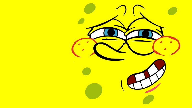 Spongebob Squarepants Face — Yellow, Playful, Cartoon