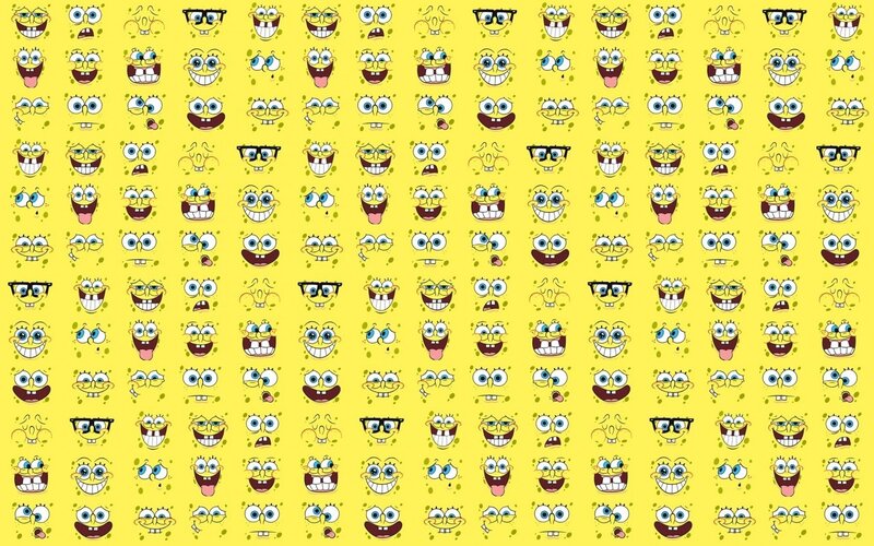Spongebob Squarepants Faces — Yellow, Playful