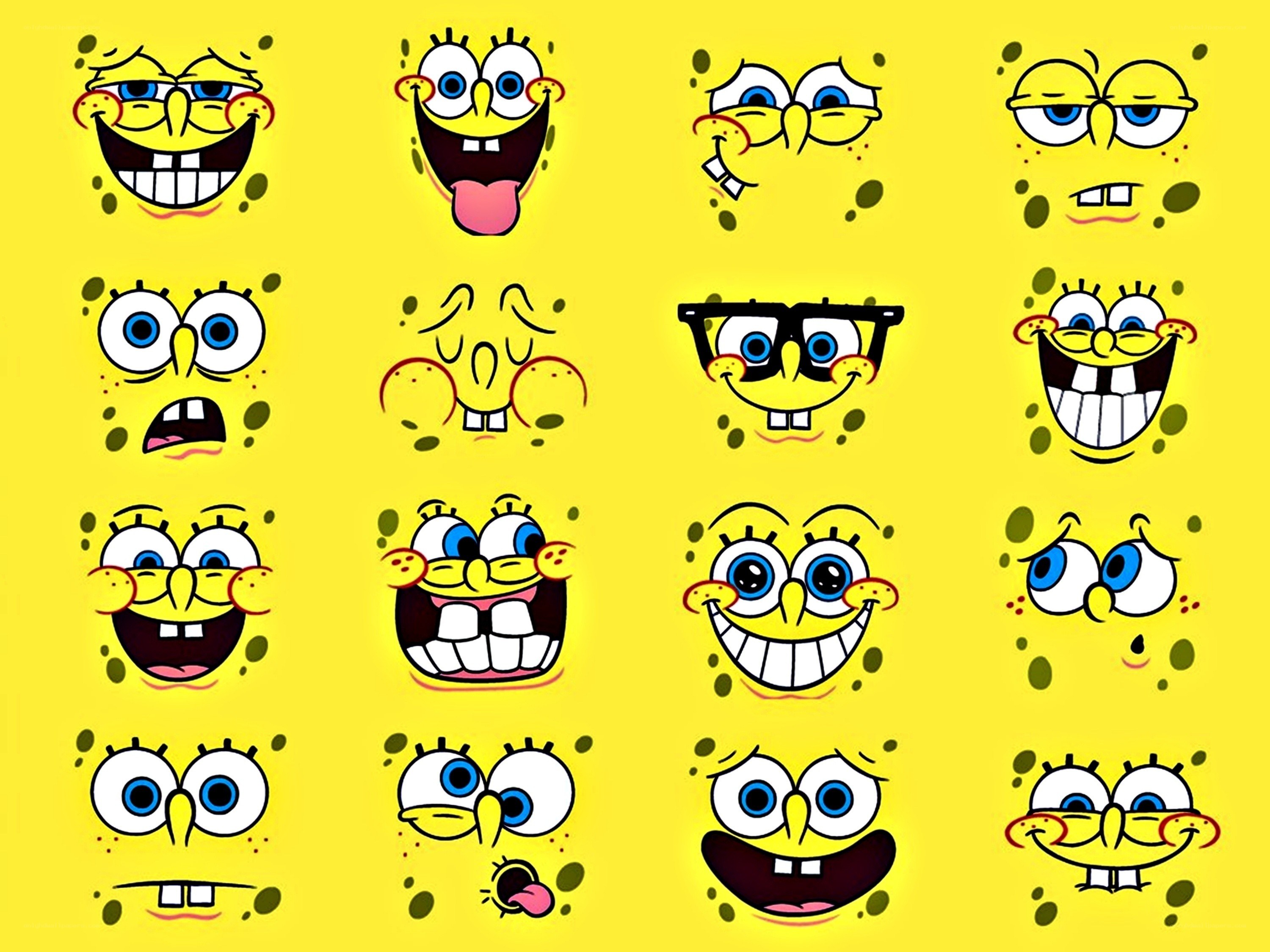 SpongeBob SquarePants facial expressions