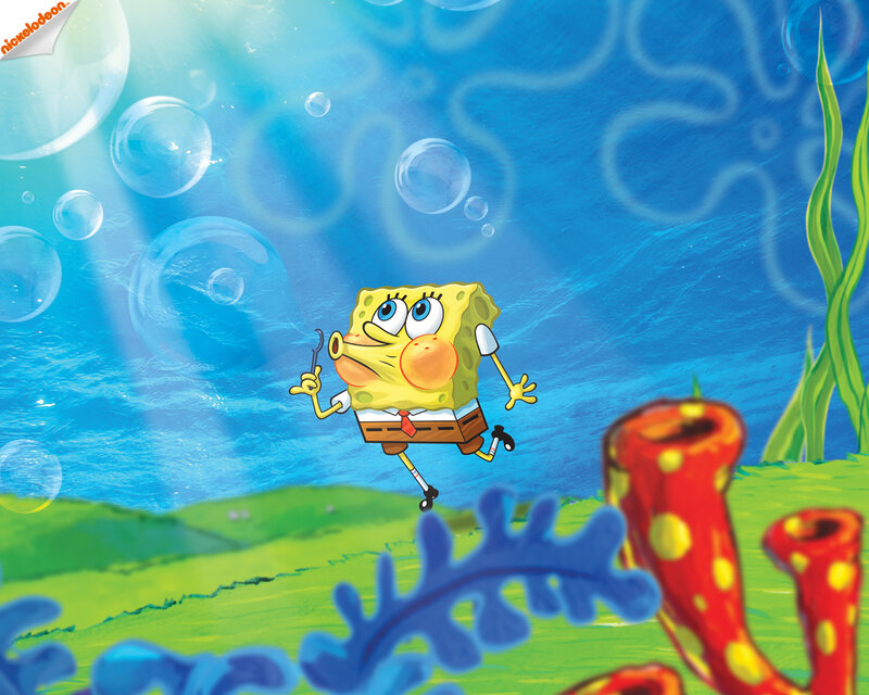 Spongebob Squarepants Underwater — Blue