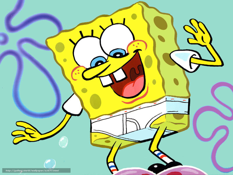 Spongebob Squarepants — Yellow, Happy, Cartoon