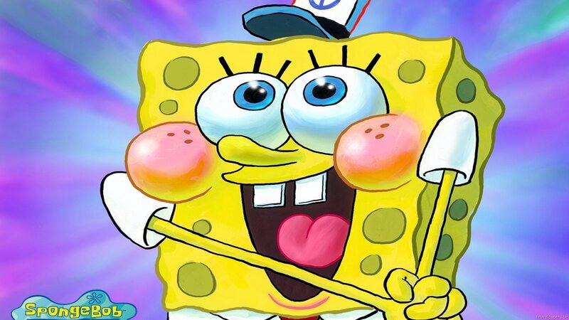 Spongebob Squarepants — Yellow, Playful, Digital Art, Mushroom