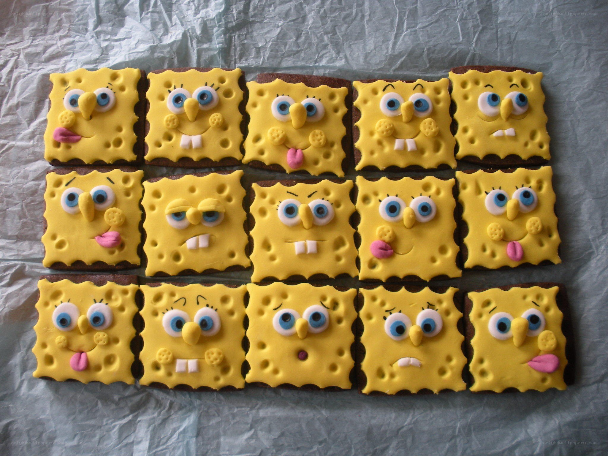 SpongeBob-themed cookies