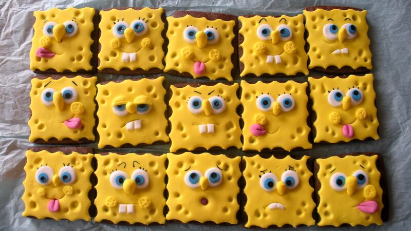 SpongeBob-themed cookies