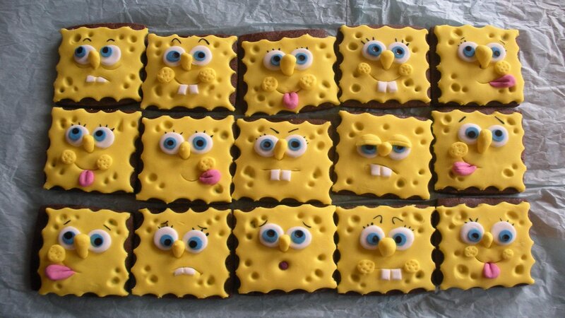 SpongeBob-themed cookies