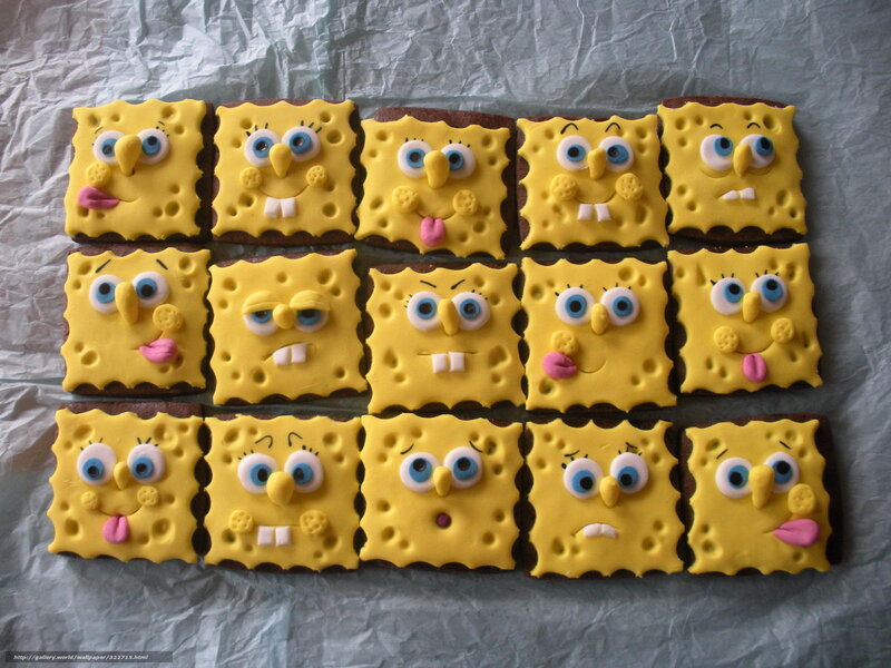 SpongeBob-themed Cookies — Yellow
