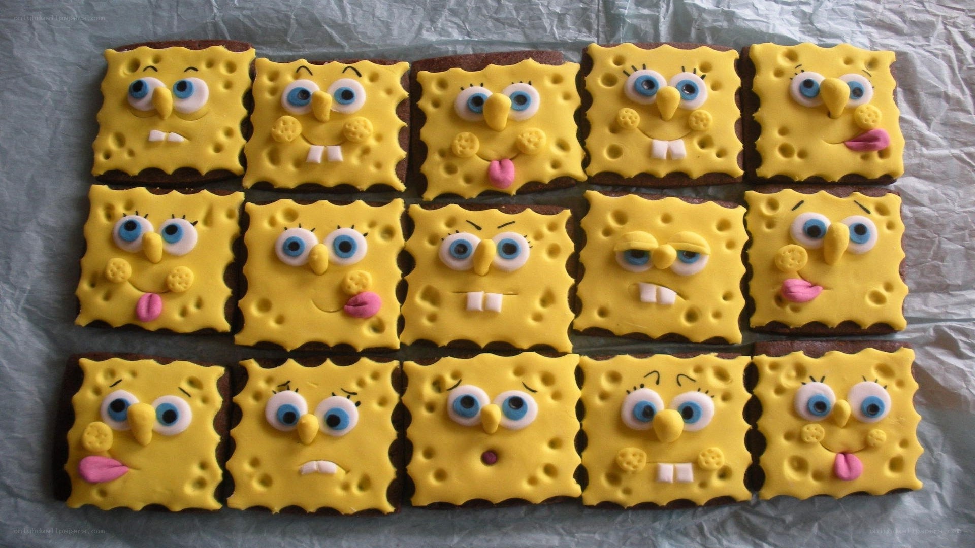 SpongeBob-themed cookies