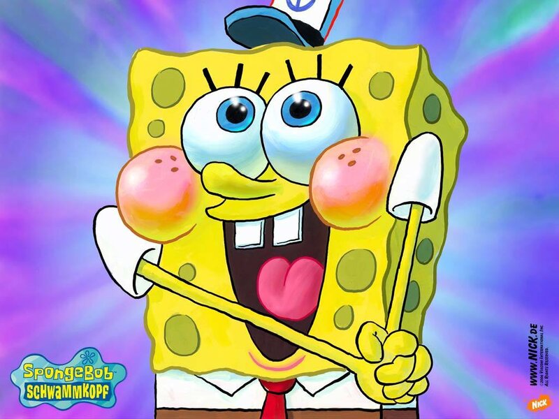 SpongeBob with drumsticks