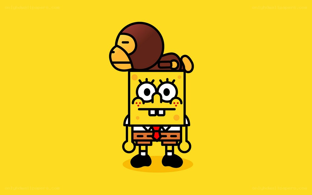 SpongeBob with monkey hat