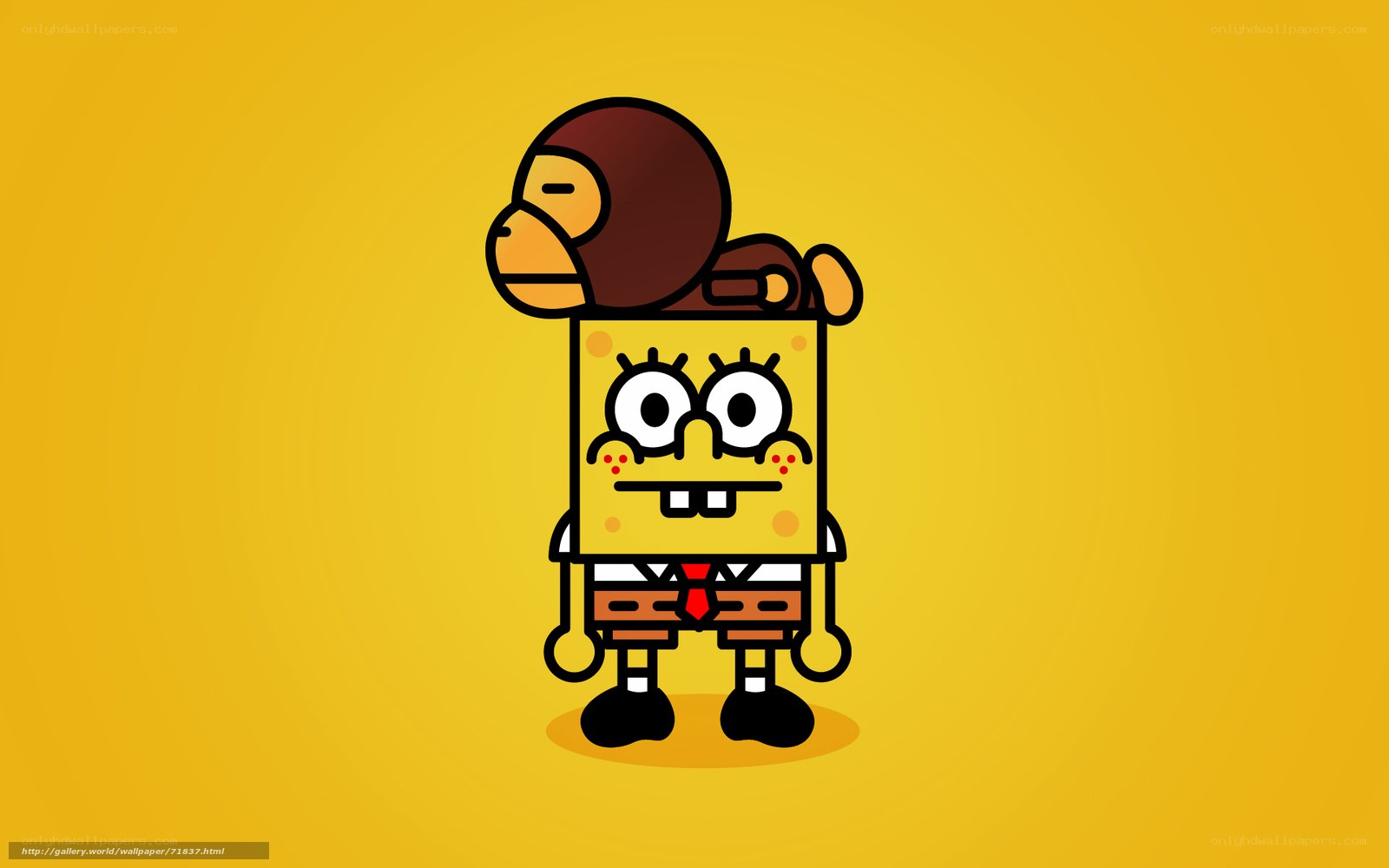 SpongeBob with monkey hat