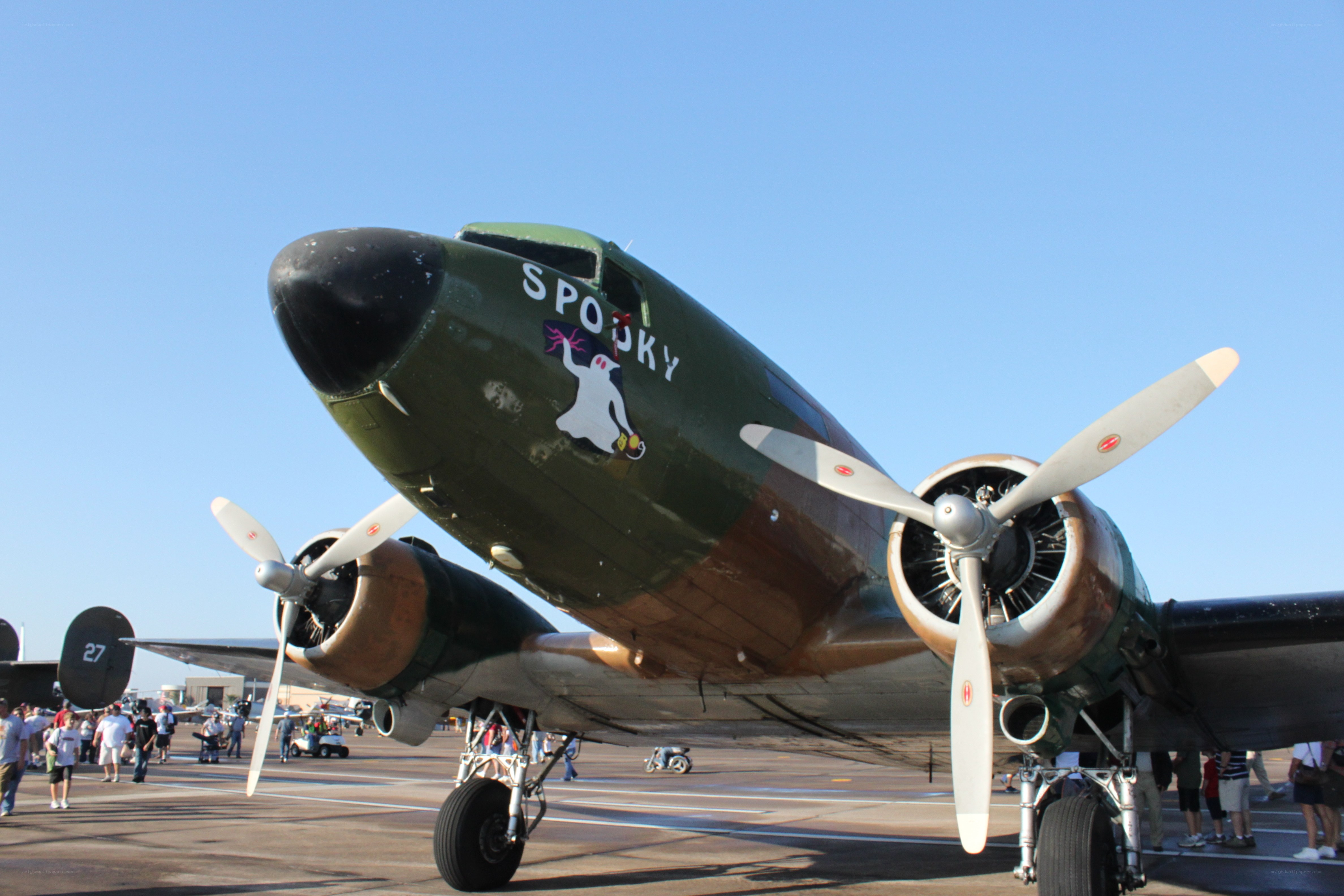 Spooky aircraft on display