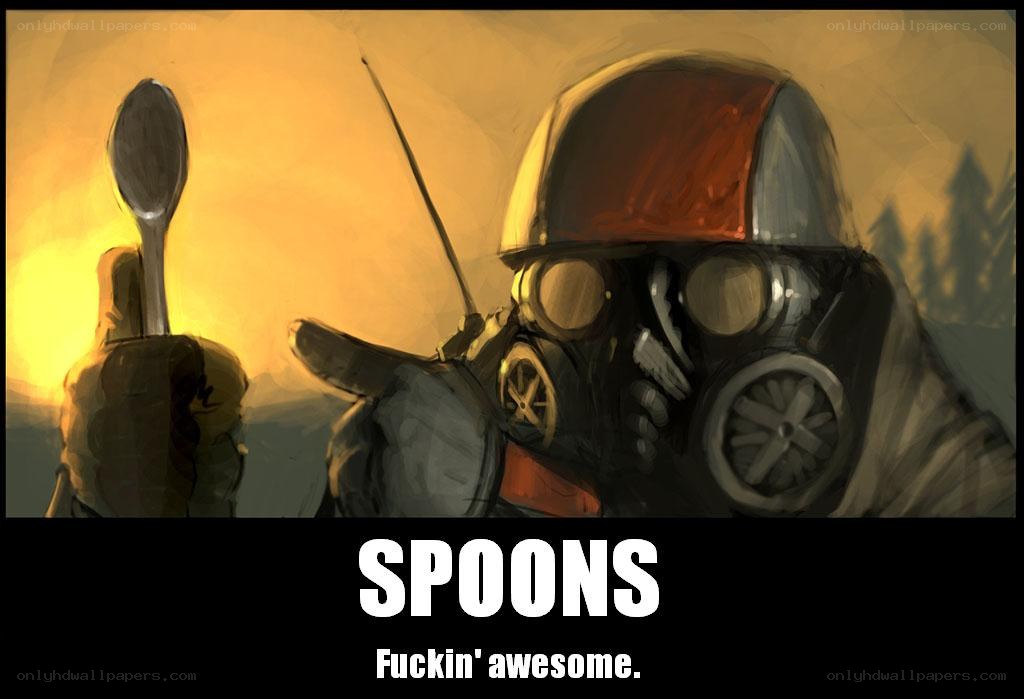 Spooky spoon soldier