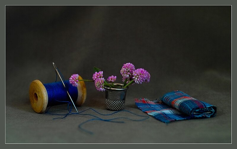 Spool of Blue Thread