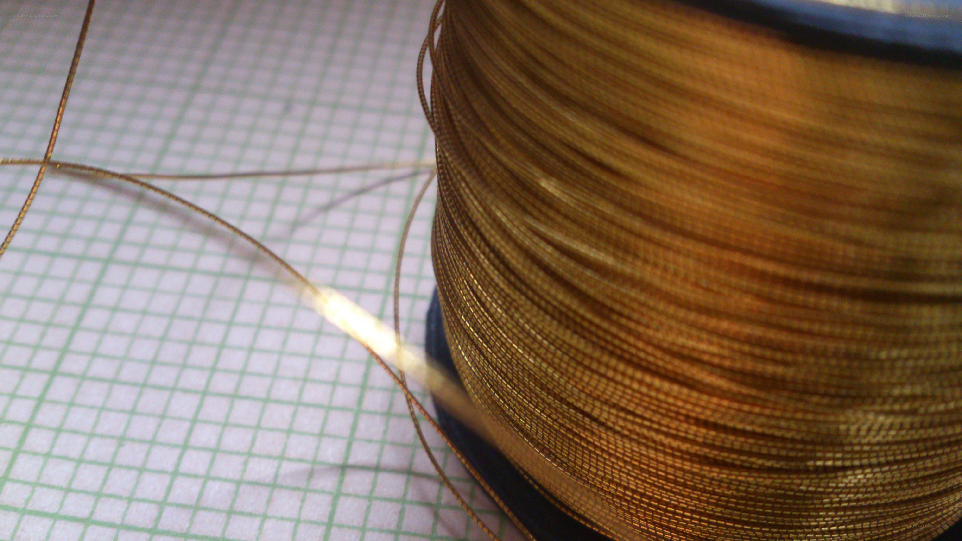 spool of gold wire