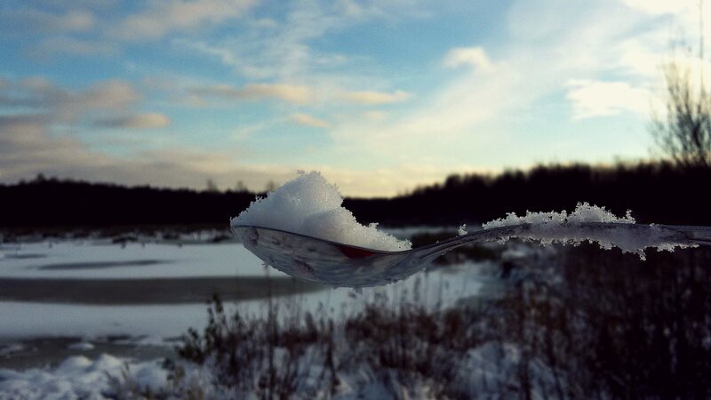 Spoon with Snow