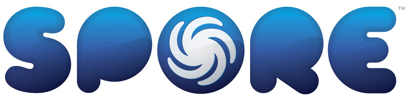 Spore logo with stylized text