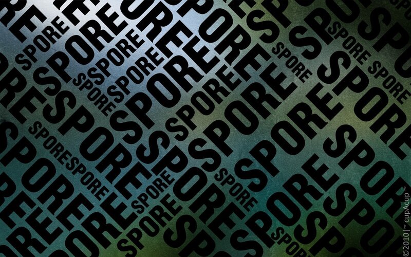 Spore text pattern background
