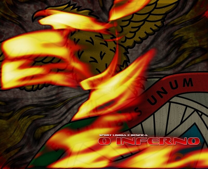 Sport Lisboa e Benfica logo with flames
