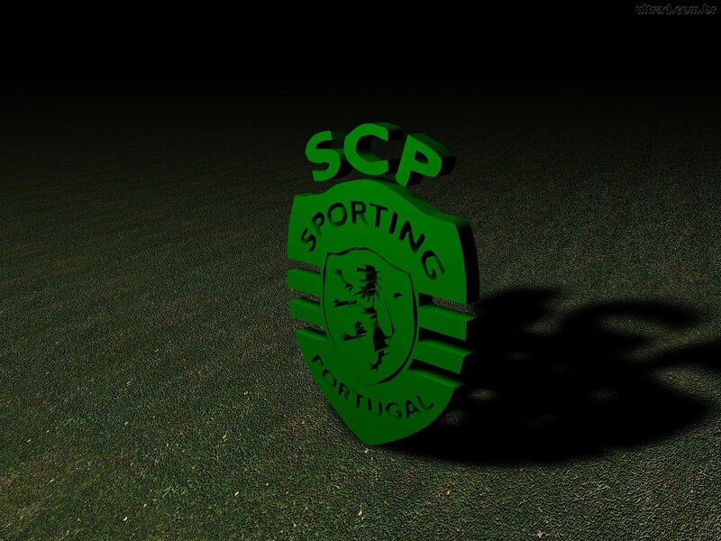 Sporting CP logo on grass