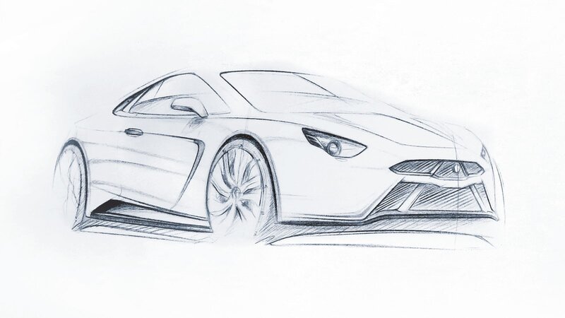 sports car design sketch