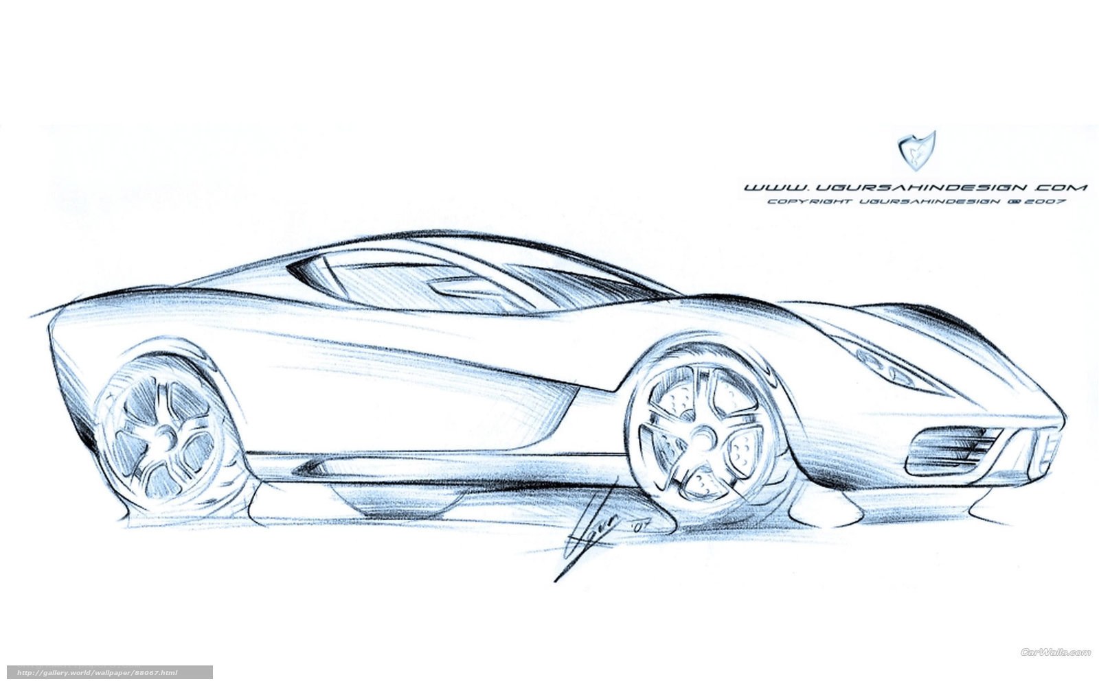 sports car design sketch