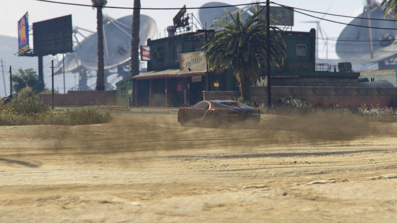 Sports Car Drifting — Brown