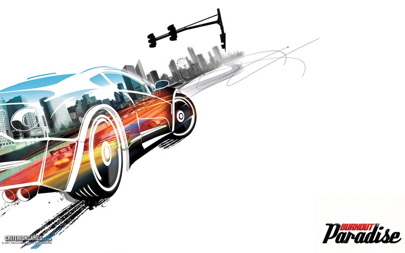 Sports Car in Motion — White