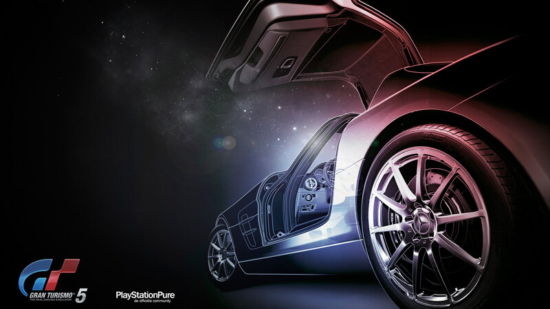 Sports Car in Space