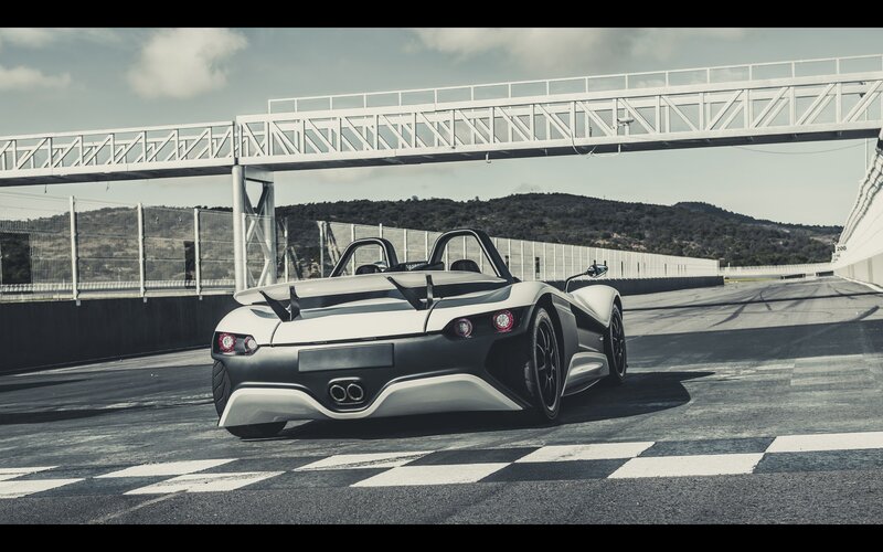 sports car on racetrack