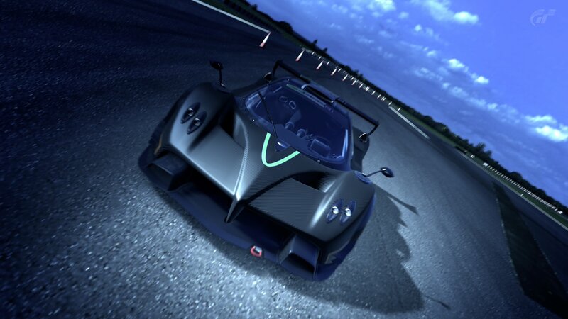sports car on racetrack