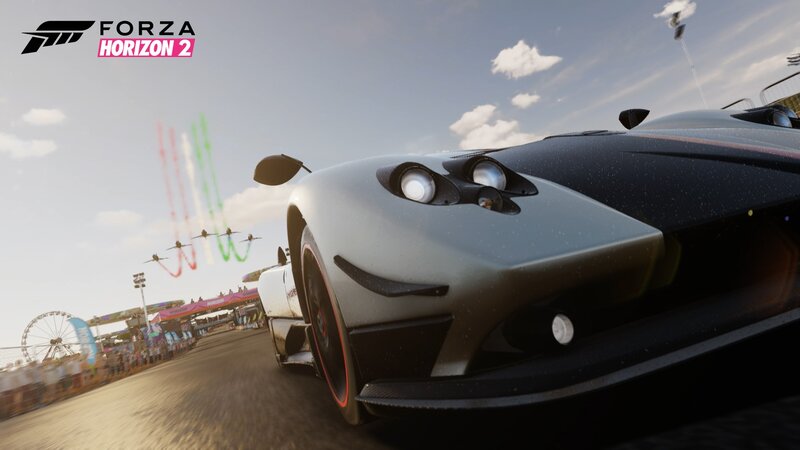 Sports Car on Racetrack — Gray