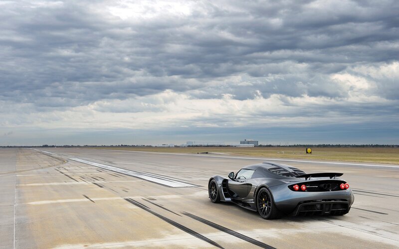 sports car on runway