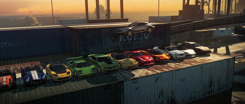 Sports Cars on Containers